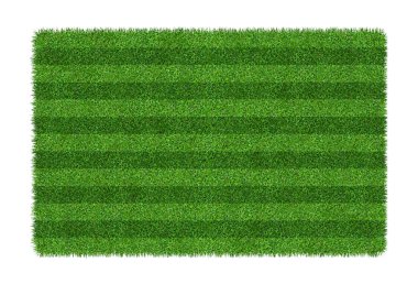 Futbol ve futbol spor için yeşil çim doku arka plan. Yeşil çim alan desen ve izole kırpma yolu ile beyaz arka plan üzerinde doku.