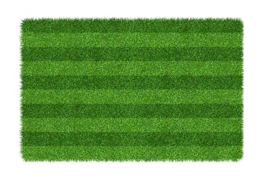 Futbol ve futbol spor için yeşil çim doku arka plan. Yeşil çim alan desen ve izole kırpma yolu ile beyaz arka plan üzerinde doku.