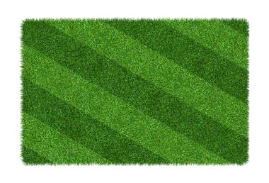 Futbol ve futbol spor için yeşil çim doku arka plan. Yeşil çim alan desen ve izole kırpma yolu ile beyaz arka plan üzerinde doku.