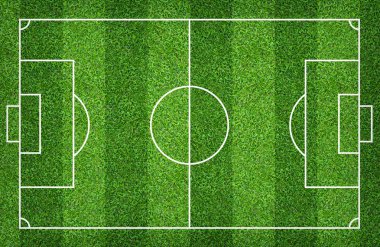 Futbol sahası veya futbol sahası arka plan için. Yeşil çim mahkeme 