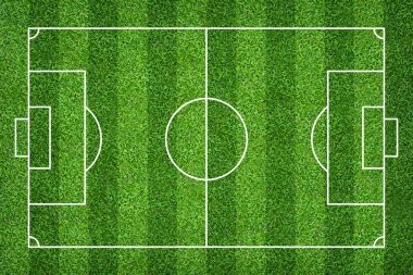 Futbol sahası veya futbol sahası arka plan için. Yeşil çim mahkeme 