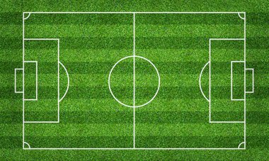 Futbol sahası veya futbol sahası arka plan için. Yeşil çim mahkeme 