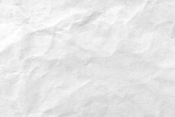 White crumpled paper texture background. Close-up. — Stock Photo, Image