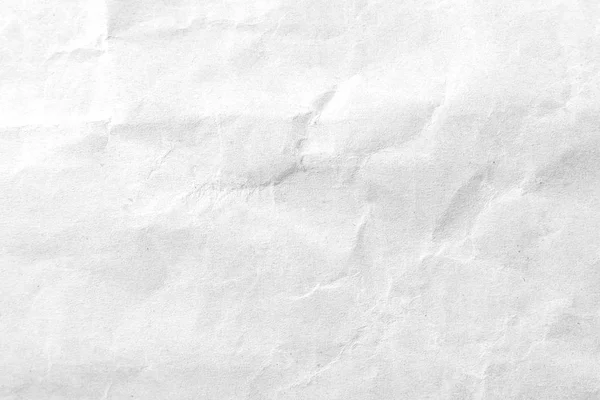 Weiße zerknüllte Papiertextur Hintergrund. Nahaufnahme. — Stockfoto