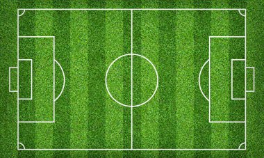 Futbol sahası veya futbol sahası arka plan için. Yeşil çim mahkeme 