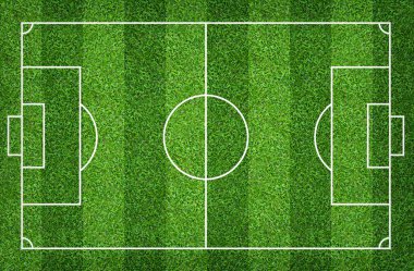 Futbol sahası veya futbol sahası arka plan için. Yeşil çim mahkeme 