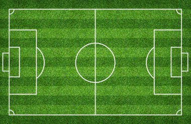 Futbol sahası veya futbol sahası arka plan için. Yeşil çim mahkeme 