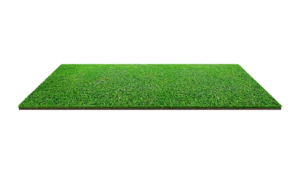 Green Grass Field Isolated White Clipping Path Sports Field Summer — Stock Photo, Image