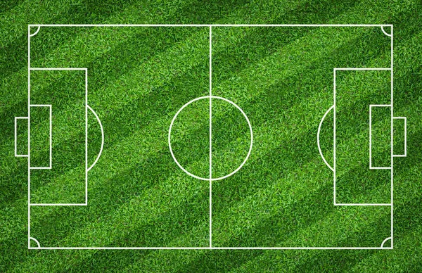 Boisko do piłki nożnej lub boisko do piłki nożnej dla tła. Sąd zielony trawnik — Zdjęcie stockowe