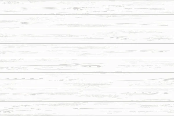 Weiße Holzplanke Textur für Hintergrund. Vektor. — Stockvektor