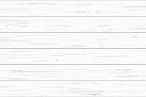 Bílé dřevěné prkenné textury pro pozadí. Vektor. — Stockový vektor