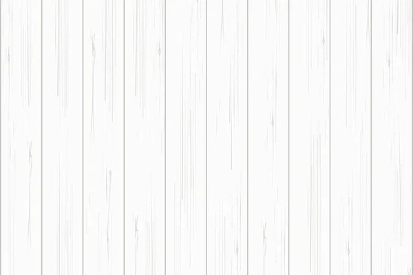 Textura de tablón de madera blanca para fondo. Vector . — Vector de stock