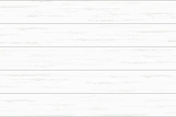 White wood plank texture for background. Vector. — Stock Vector