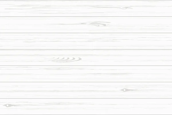 Bílé dřevěné prkenné textury pro pozadí. Vektor. — Stockový vektor