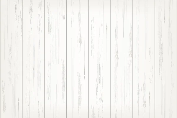 Witte houten plank patroon voor de achtergrond. Vector. — Stockvector