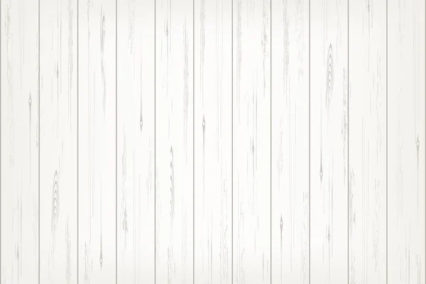 White wood plank texture for background. Vector. — Stock Vector