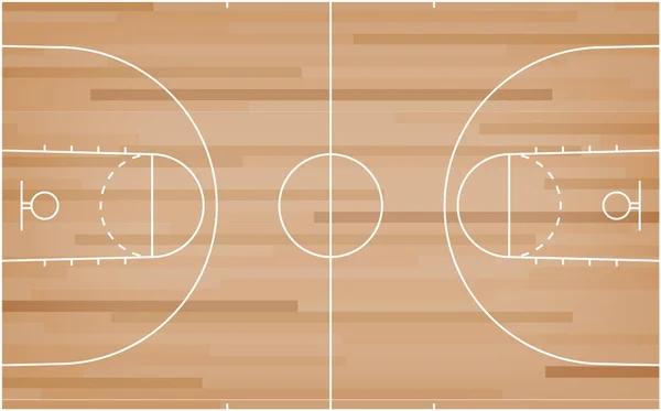 Suelo de cancha de baloncesto verde con fondo de línea. Baske. — Archivo Imágenes Vectoriales