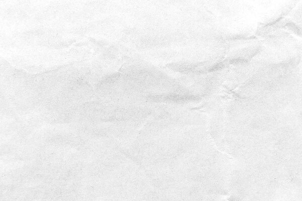 White crumpled paper texture background. Close-up.