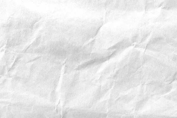 Bianco accartocciato sfondo carta texture. Primo piano . — Foto Stock