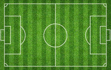 Futbol sahası veya futbol sahası arka plan için. Yeşil çim mahkeme 