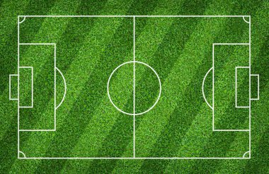 Futbol sahası veya futbol sahası arka plan için. Yeşil çim mahkeme 