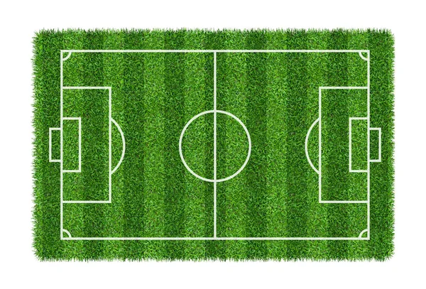 Campo Futebol Campo Futebol Textura Padrão Grama Verde Isolado Fundo — Fotografia de Stock