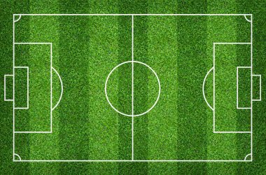 Futbol sahası veya futbol sahası arka plan için. Yeşil çim mahkeme 