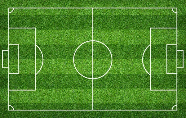 Футбольне поле або футбольне поле для фону. Зелений корт газону — стокове фото