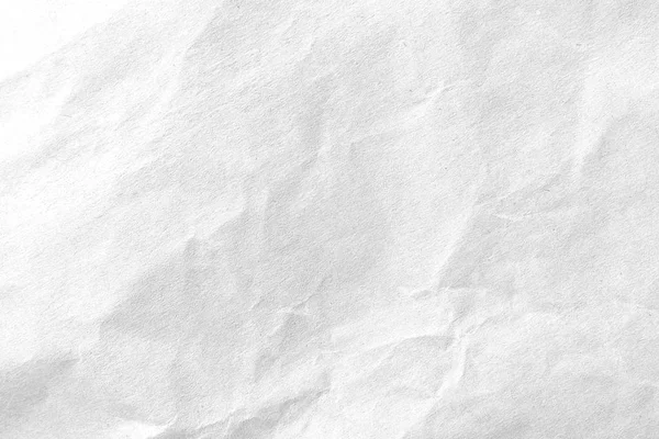 Weiße zerknüllte Papiertextur Hintergrund. Nahaufnahme. — Stockfoto