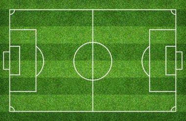 Futbol sahası veya futbol sahası arka plan için. Yeşil çim mahkeme 