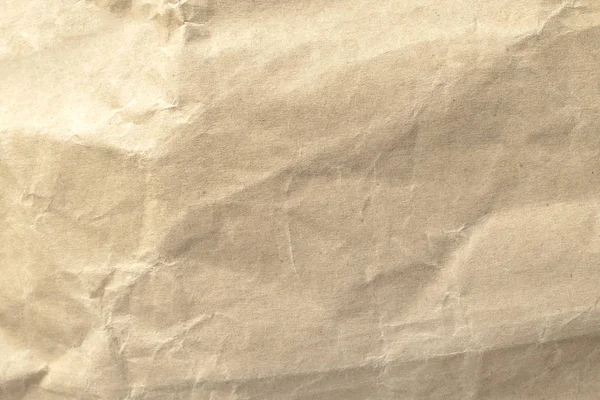 Brown crumpled paper texture for backgrounds. — Stock Photo, Image