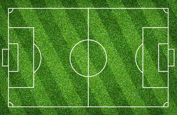 Soccer field or football field for background. With green court — Stock Photo, Image