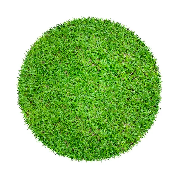 Textura Grama Verde Abstrato Para Fundo Padrão Grama Verde Círculo — Fotografia de Stock