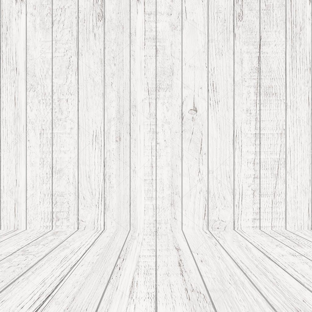 Vintage wood pattern texture in perspective view for background.