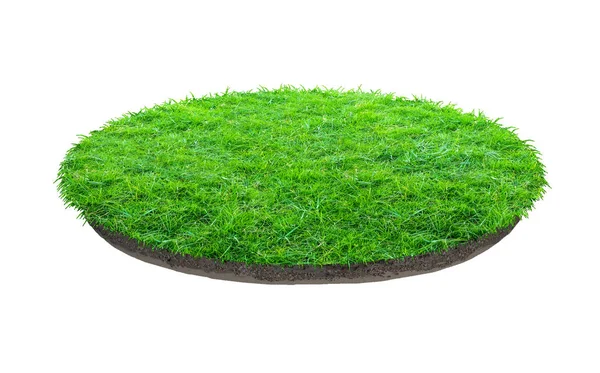Arka plan için soyut yeşil çim doku. Daire yeşil çim — Stok fotoğraf