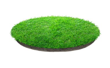 Arka plan için soyut yeşil çim doku. Daire yeşil çim 