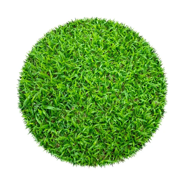 Textura Grama Verde Abstrato Para Fundo Padrão Grama Verde Círculo — Fotografia de Stock