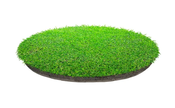 Textura de grama verde abstrato para fundo. Grama verde círculo — Fotografia de Stock