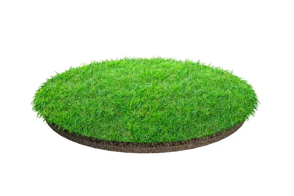 Tekstur rumput hijau abstrak untuk latar belakang. Lingkaran hijau rumput — Stok Foto