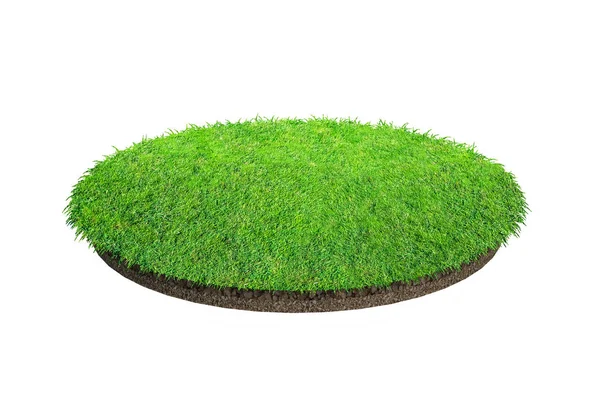 Textura de grama verde abstrato para fundo. Grama verde círculo — Fotografia de Stock