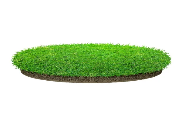 Абстрактная Зеленая Текстура Травы Фоне Круг Зеленый Трава Картина Изолированы — стоковое фото