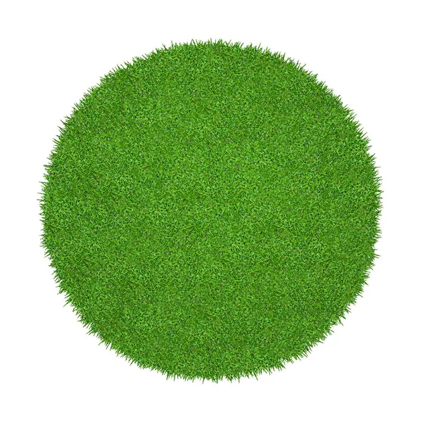 Abstrakt Grönt Gräs Konsistens För Bakgrund Cirkel Grönt Gräs Mönster — Stockfoto