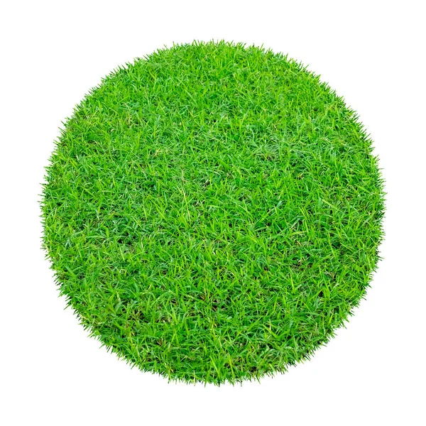 Arkaplan için soyut yeşil çimen dokusu. Çember yeşil çimen deseni kırpma yolu ile beyaz bir arkaplanda izole.