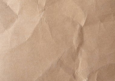 Arkaplan için kahverengi buruşmuş kağıt dokusu.