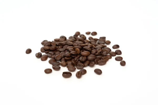 Coffee Beans Isolated White Background Close — Stock Photo, Image