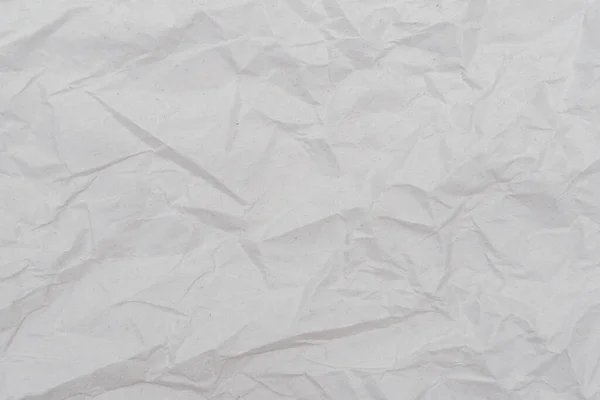 Branco Crumpled Fundo Textura Papel Imagem Close — Fotografia de Stock