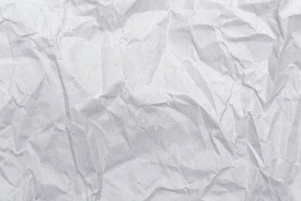 Weiße Zerknüllte Papierstruktur Abstraktes Papiermuster Für Den Hintergrund Nahaufnahme — Stockfoto
