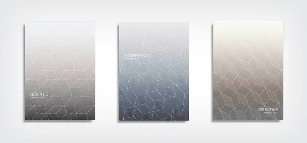 Minimales Template Design Abstrakte Geometrische Halbtonverläufe Hintergrund Vektorillustration — Stockvektor