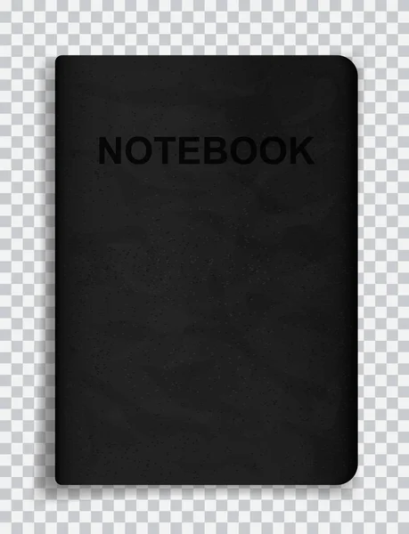 Notebook Täcka Isolerad Transparent Bakgrund Vektorillustration — Stock vektor