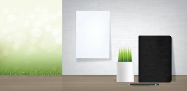 Boş bilgisayar görüntüleme arkaplanı. Web tasarımı ya da şablon tasarımı için iş geçmişi. Vektör illüstrasyonu.